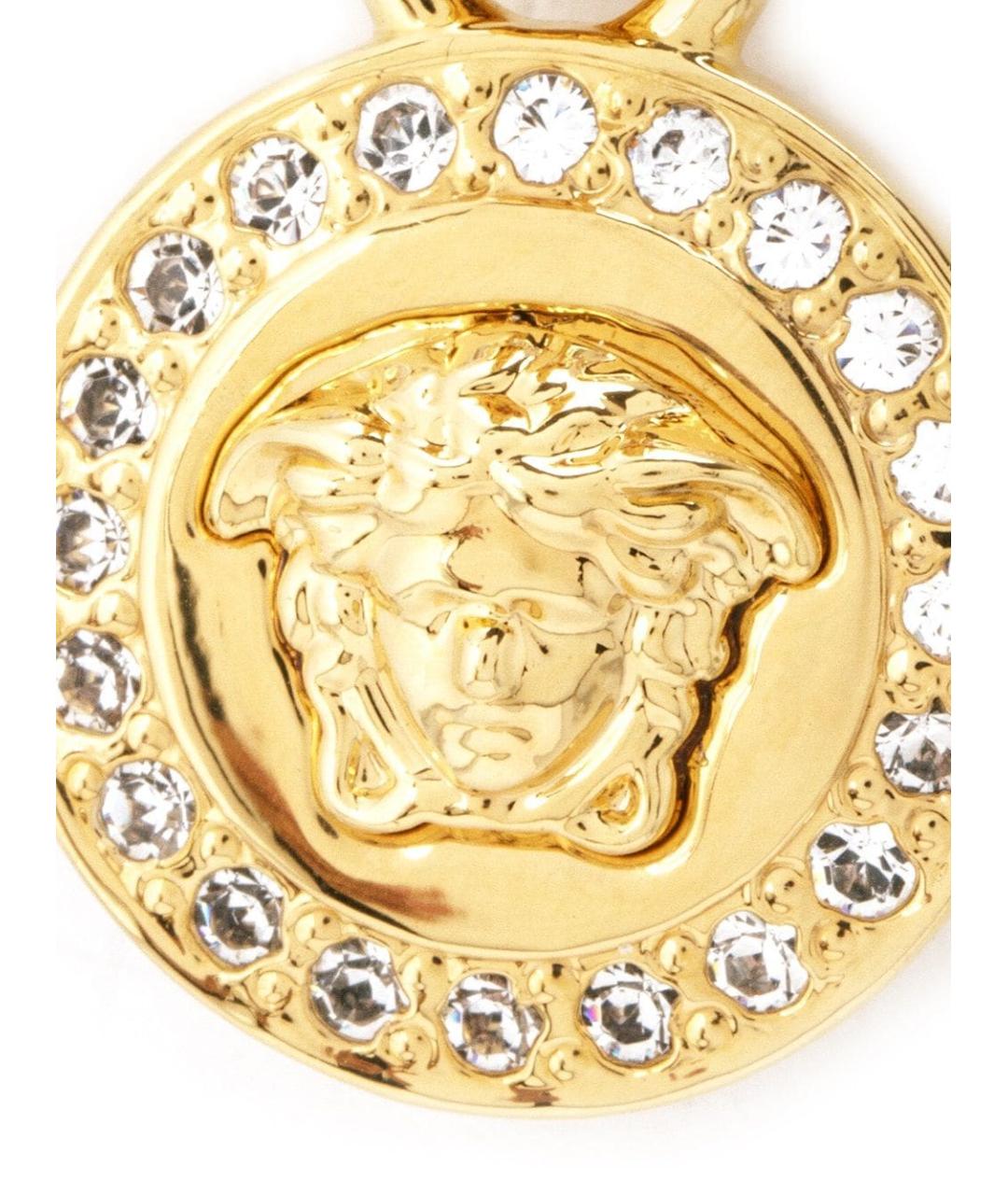 VERSACE Золотые латунные серьги, фото 4