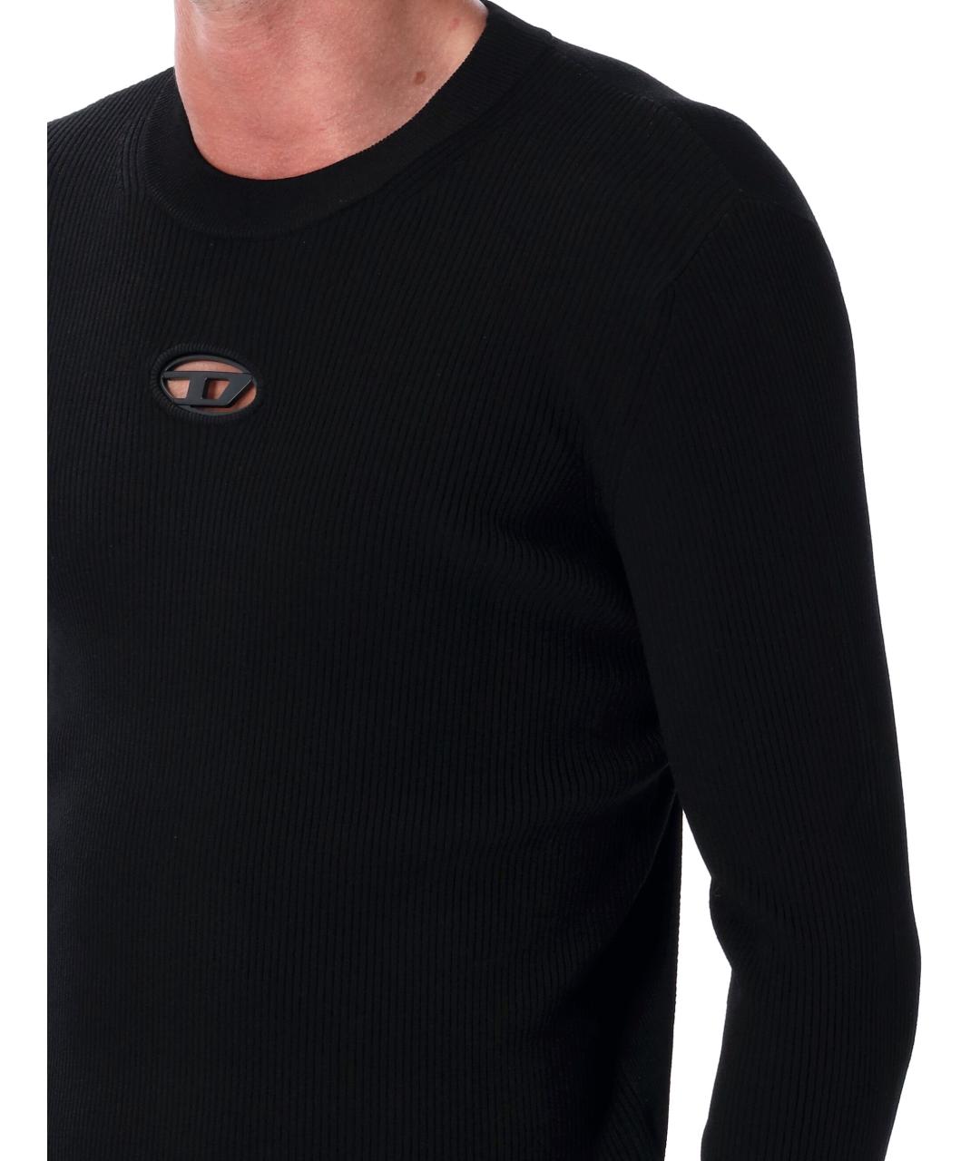 DIESEL Черный вискозный джемпер / свитер, фото 4