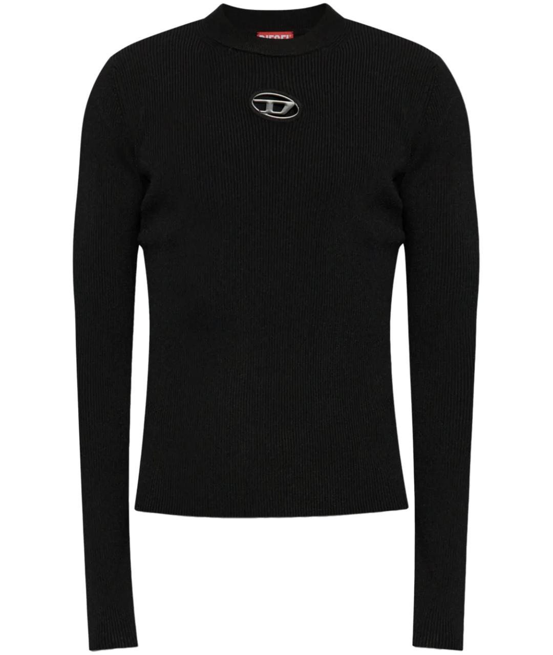 DIESEL Черный вискозный джемпер / свитер, фото 1