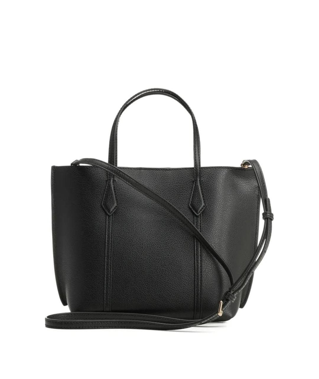 TORY BURCH Черная кожаная сумка тоут, фото 2