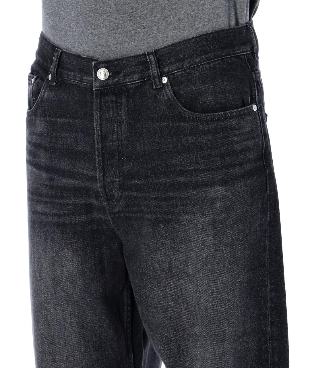 A.P.C. Черные хлопковые повседневные брюки, фото 3