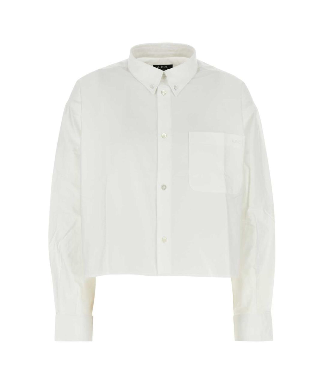 A.P.C. Белая хлопковая рубашка, фото 1