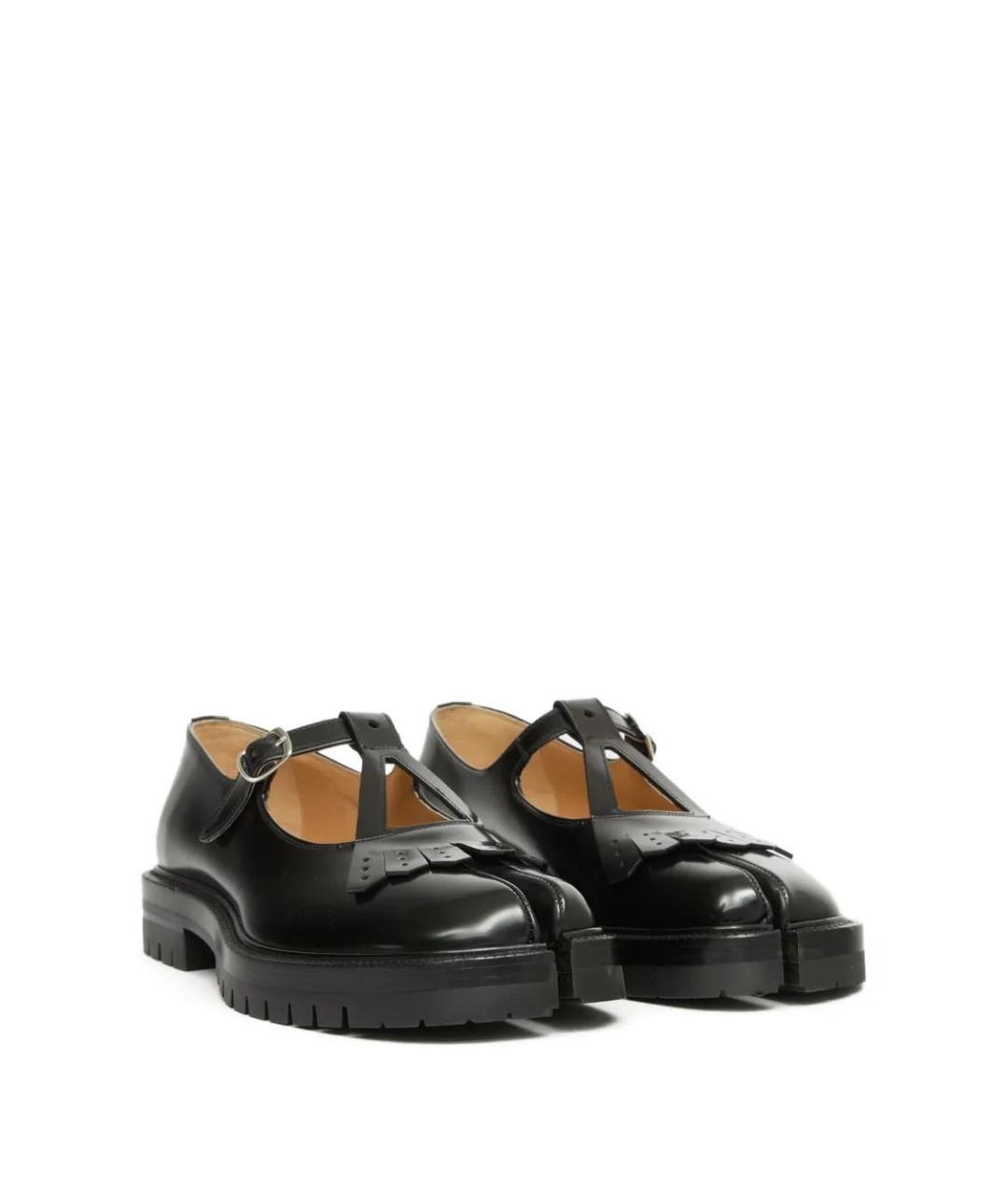 MAISON MARGIELA Черные кожаные лоферы, фото 2