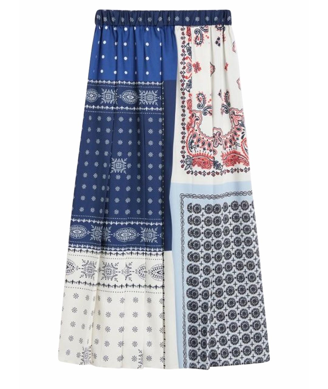 WEEKEND MAX MARA Мульти полиэстеровая юбка миди, фото 1