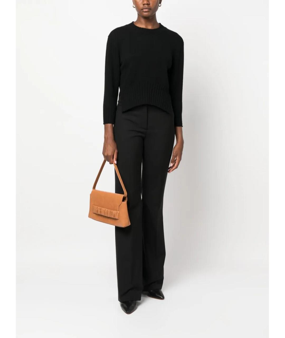 LOULOU STUDIO Черный кашемировый джемпер / свитер, фото 3