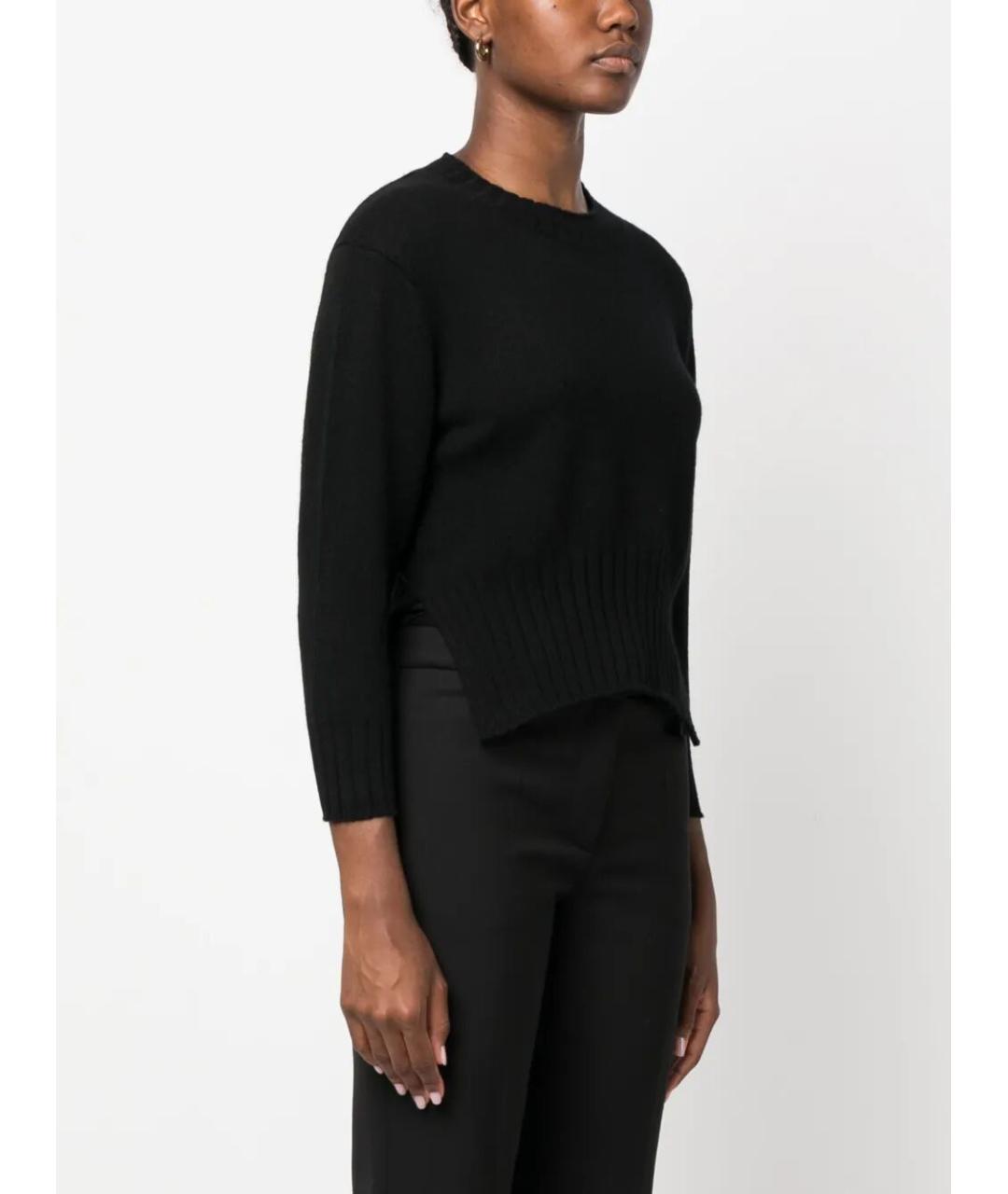 LOULOU STUDIO Черный кашемировый джемпер / свитер, фото 5