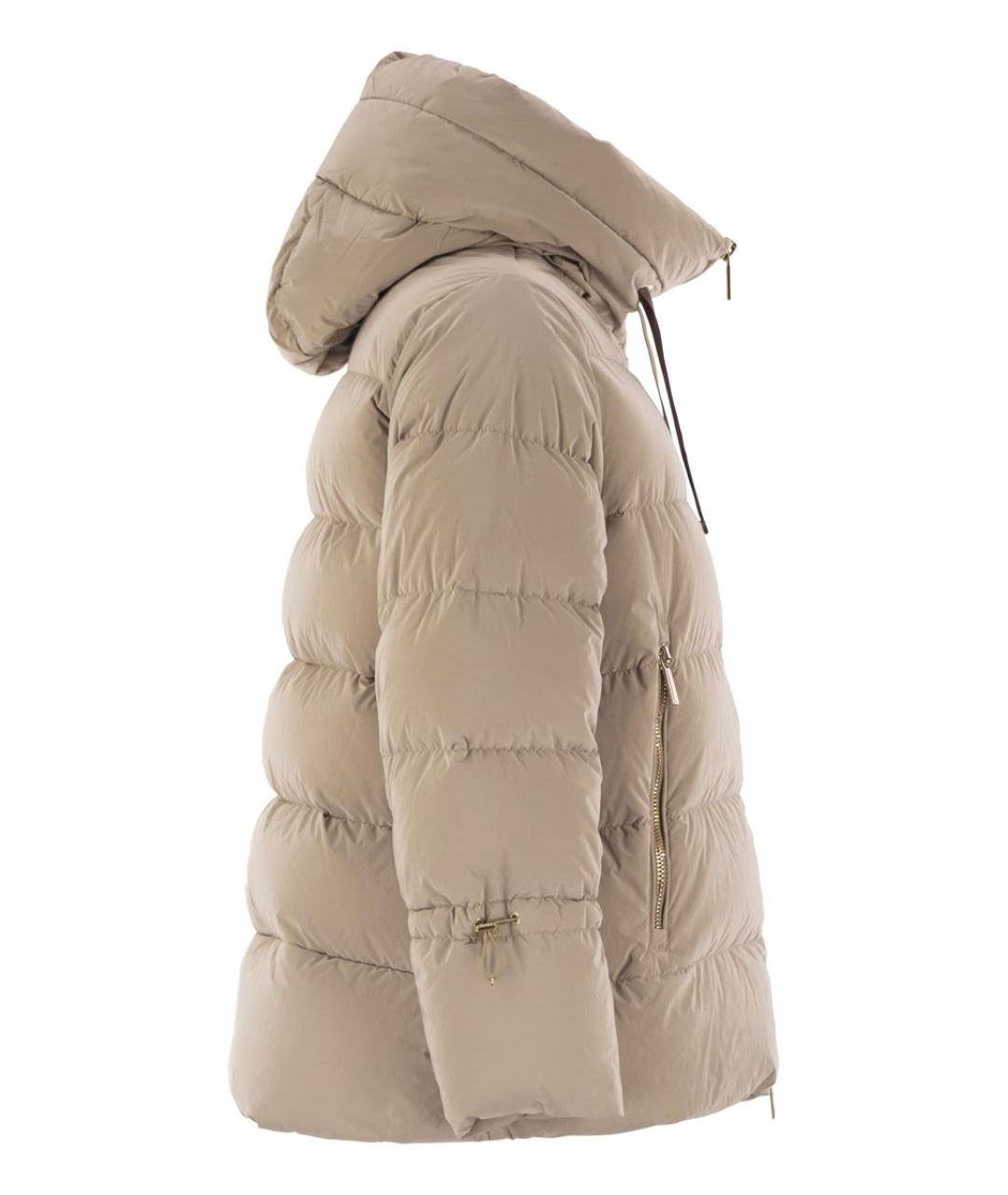 MOORER Бежевая полиамидовая куртка, фото 3