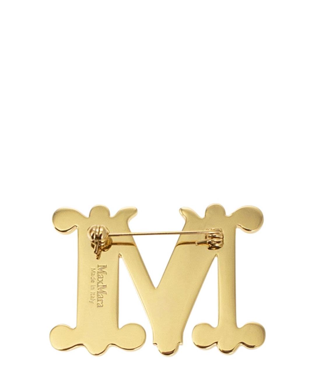 MAX MARA Золотая латунная булавка / брошь, фото 2