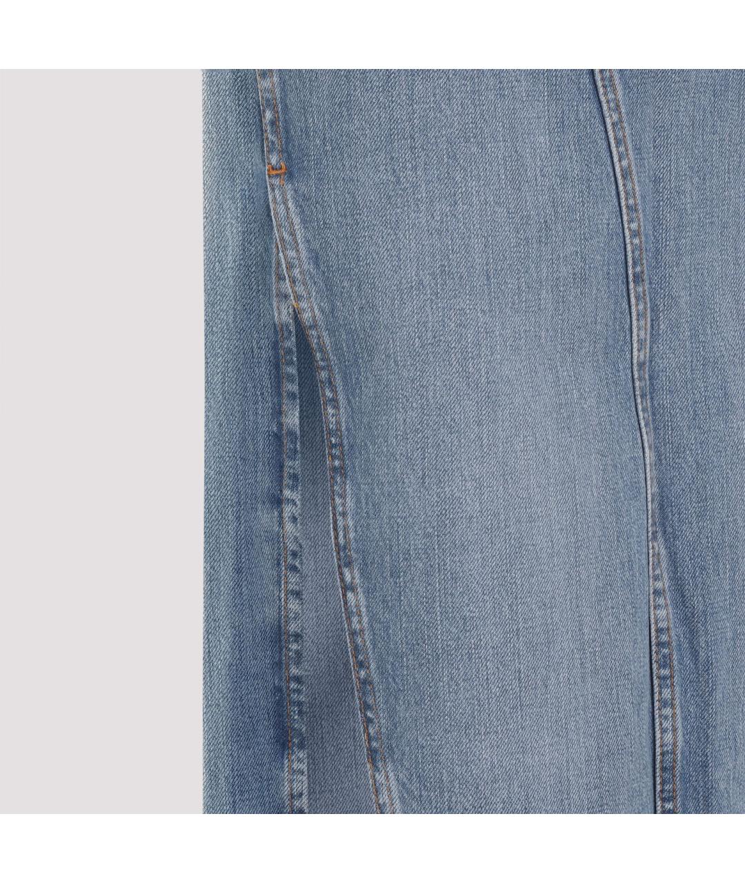 GIVENCHY Синяя хлопковая юбка миди, фото 4