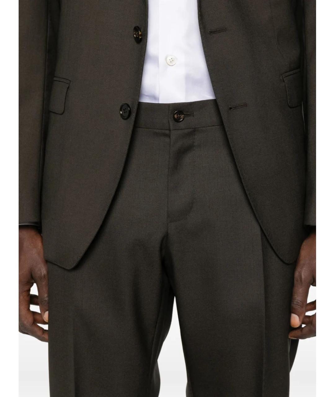 DOLCE&GABBANA Коричневый классический костюм, фото 5