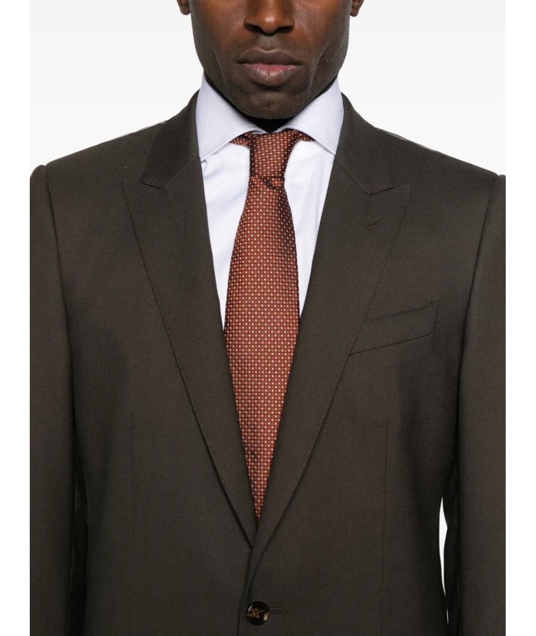 DOLCE&GABBANA Коричневый классический костюм, фото 4