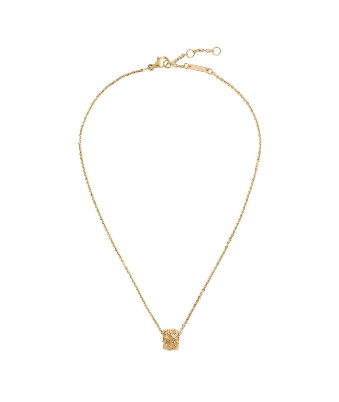 BOTTEGA VENETA Золотая металлическая подвеска, фото 1