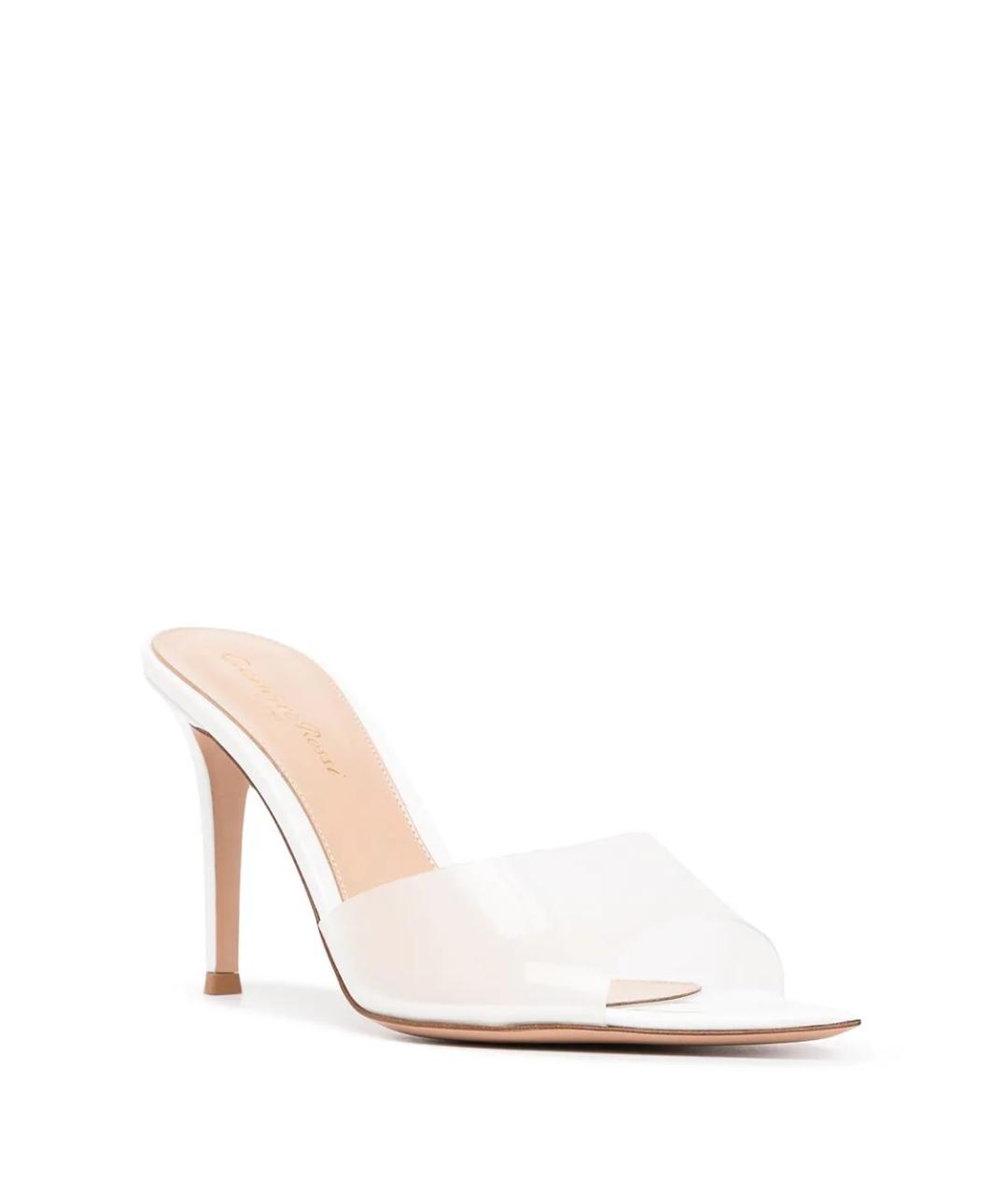 GIANVITO ROSSI Белые резиновые мюли, фото 2