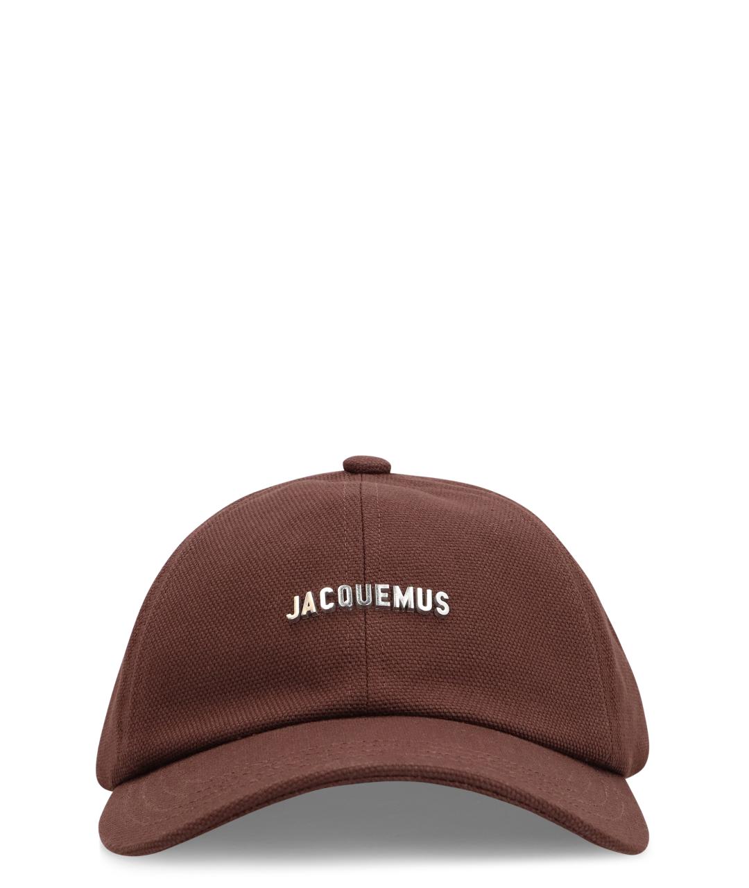 JACQUEMUS Коричневая хлопковая кепка, фото 1