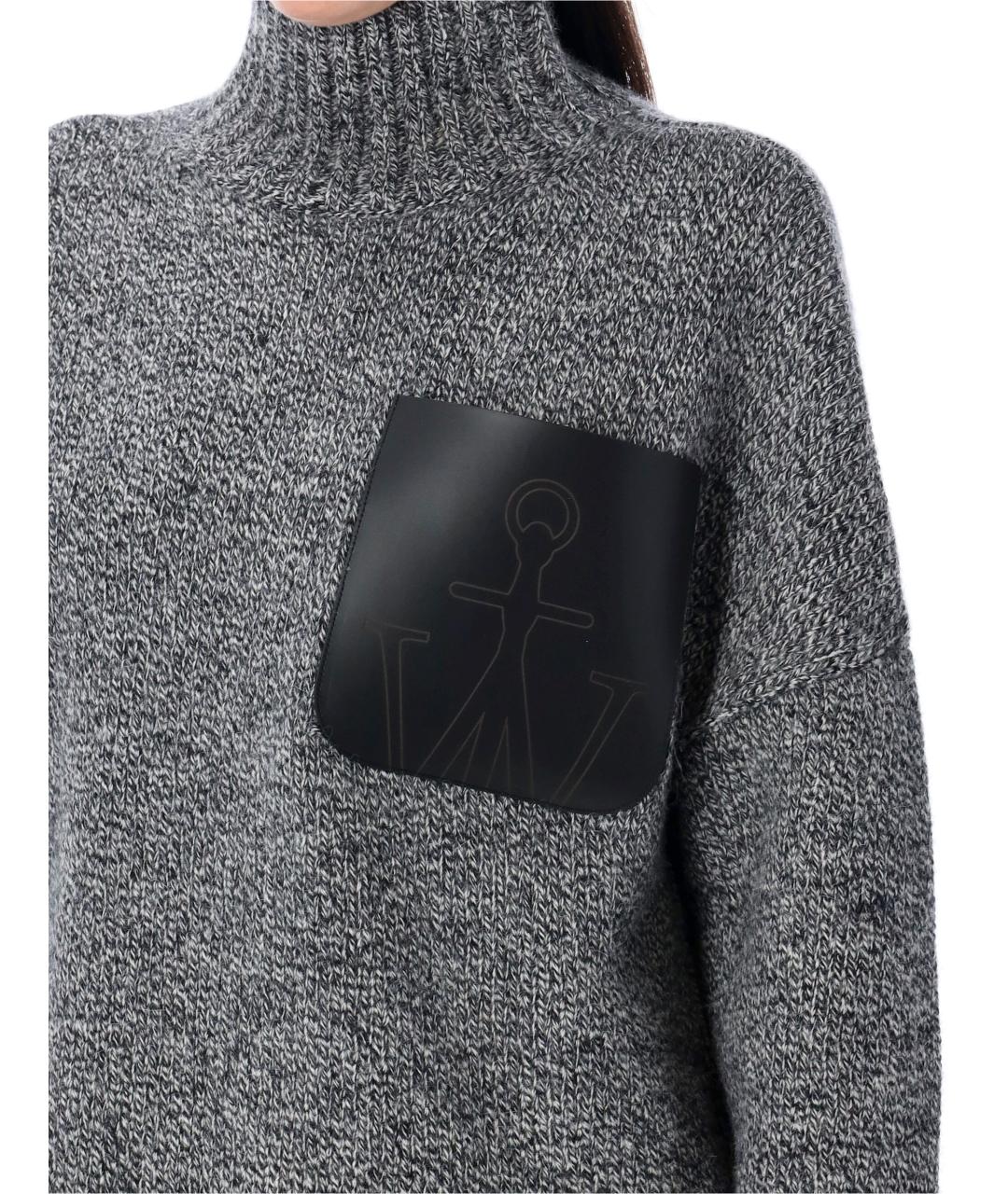 J.W.ANDERSON Серый шерстяной джемпер / свитер, фото 3
