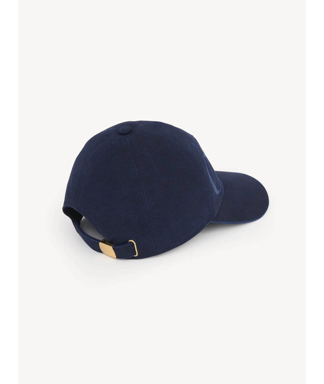 CHLOE Синяя хлопковая кепка, фото 5