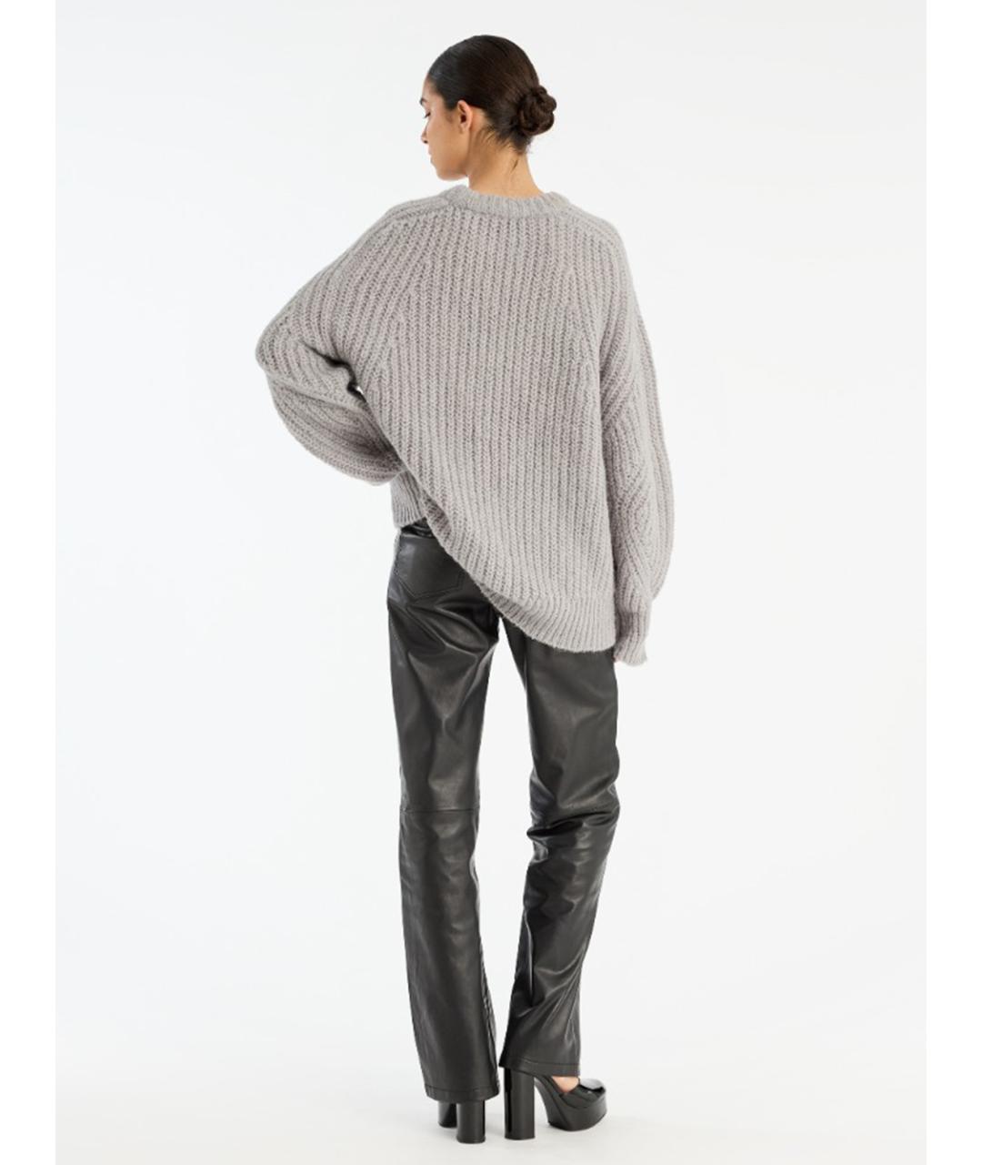 ROTATE Серый шерстяной джемпер / свитер, фото 3