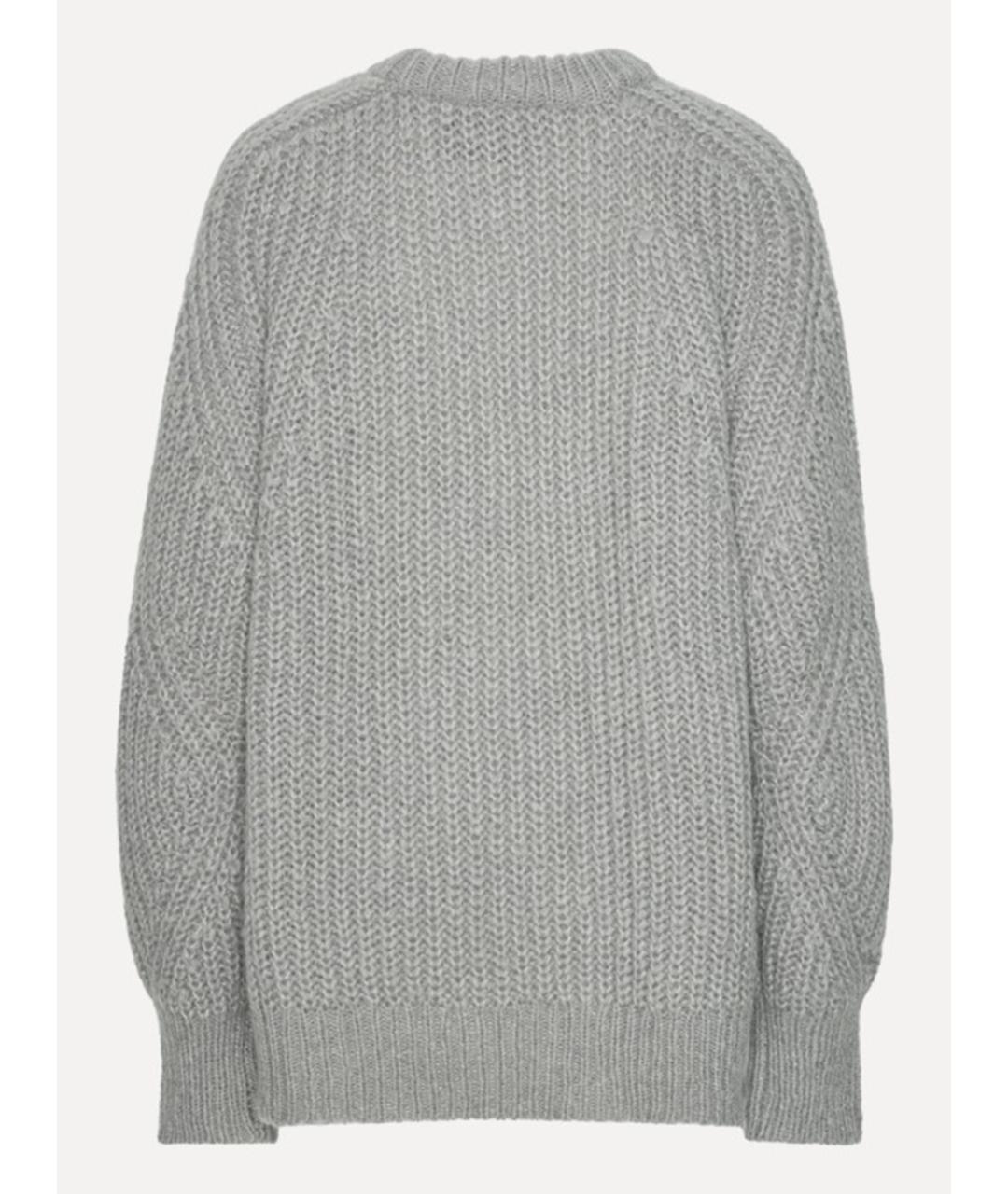 ROTATE Серый шерстяной джемпер / свитер, фото 5