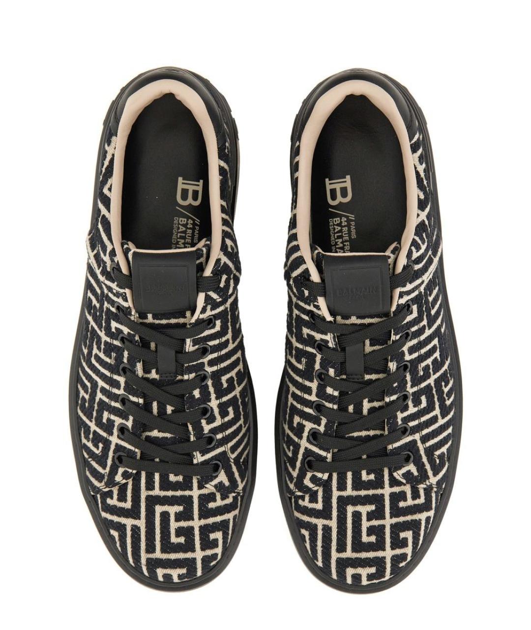 BALMAIN Мульти текстильные низкие кроссовки / кеды, фото 2