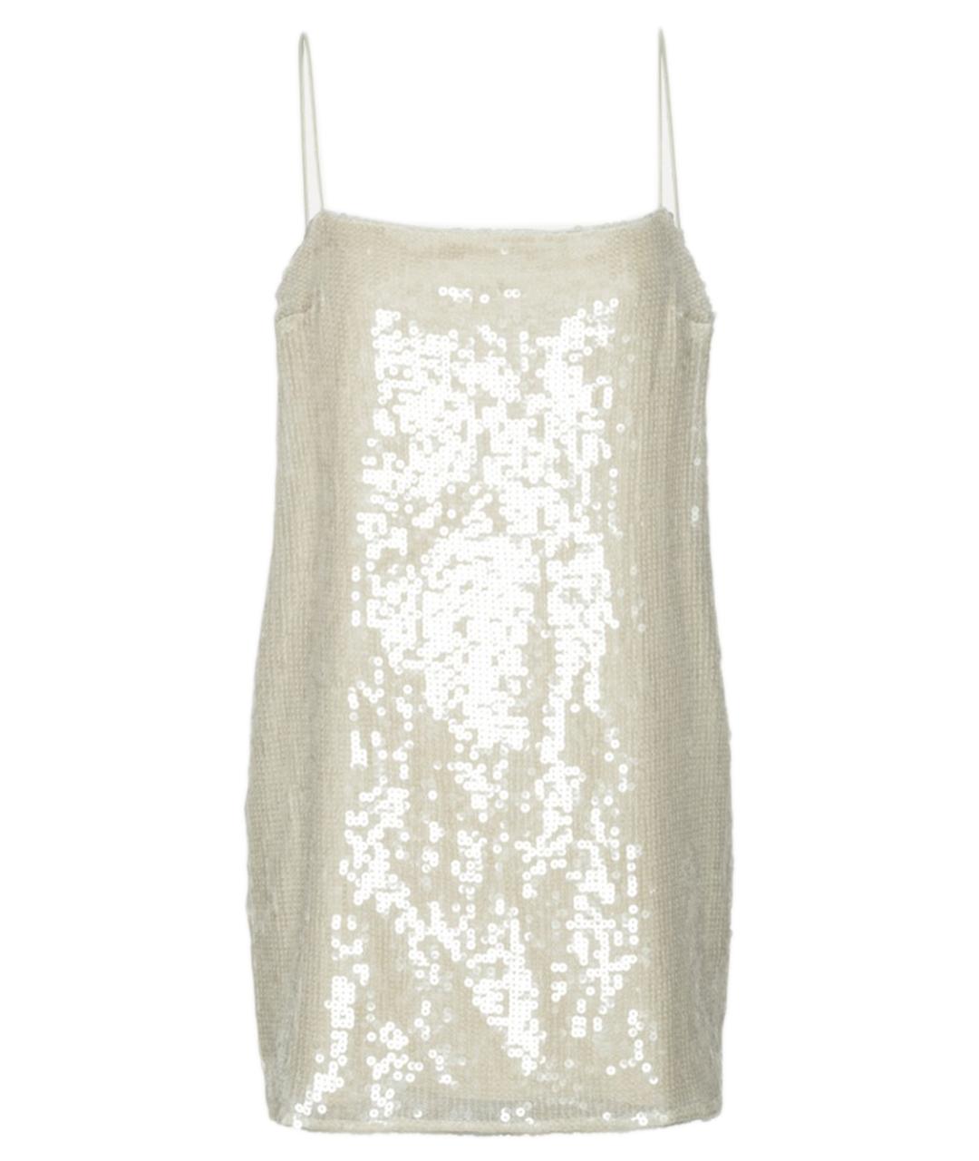 ROTATE Белое полиэстеровое вечернее платье, фото 2