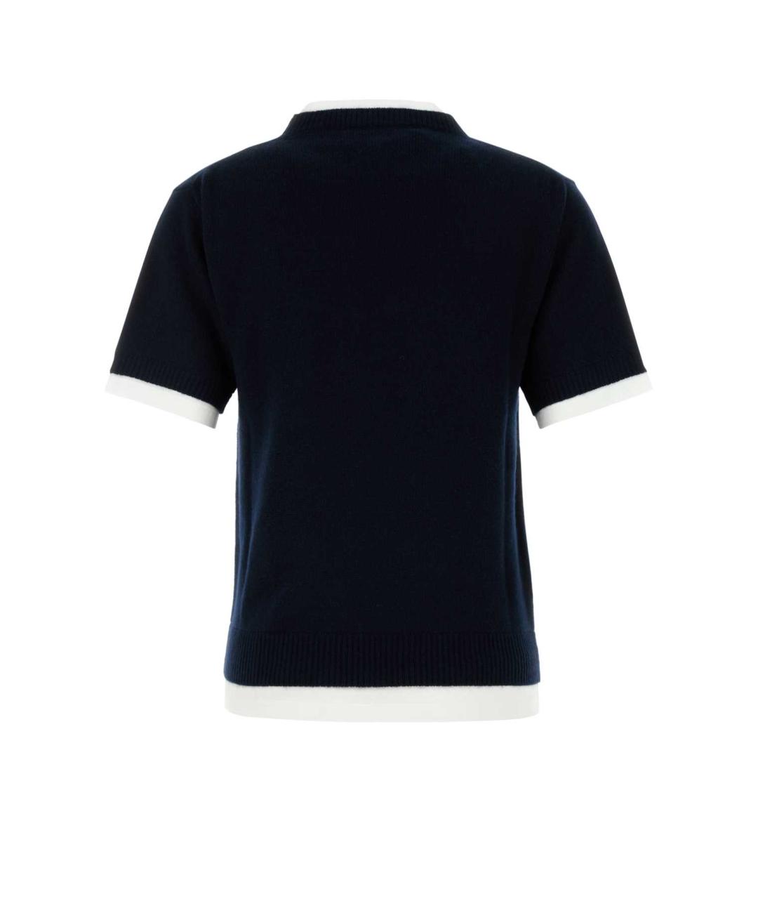 MIU MIU Темно-синий кашемировый джемпер / свитер, фото 2