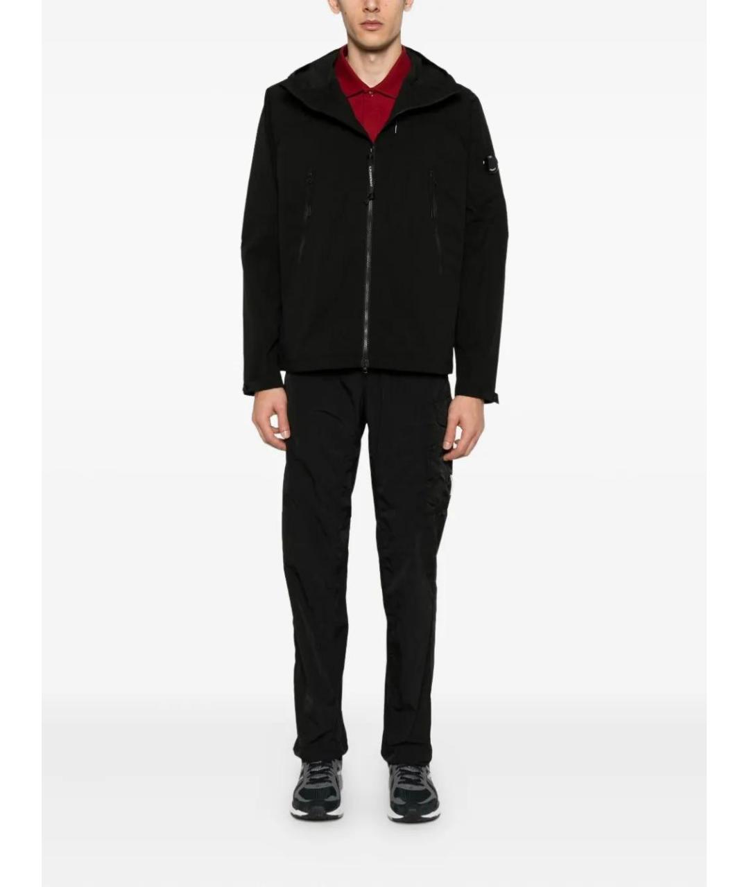 CP COMPANY Черная полиэстеровая куртка, фото 2