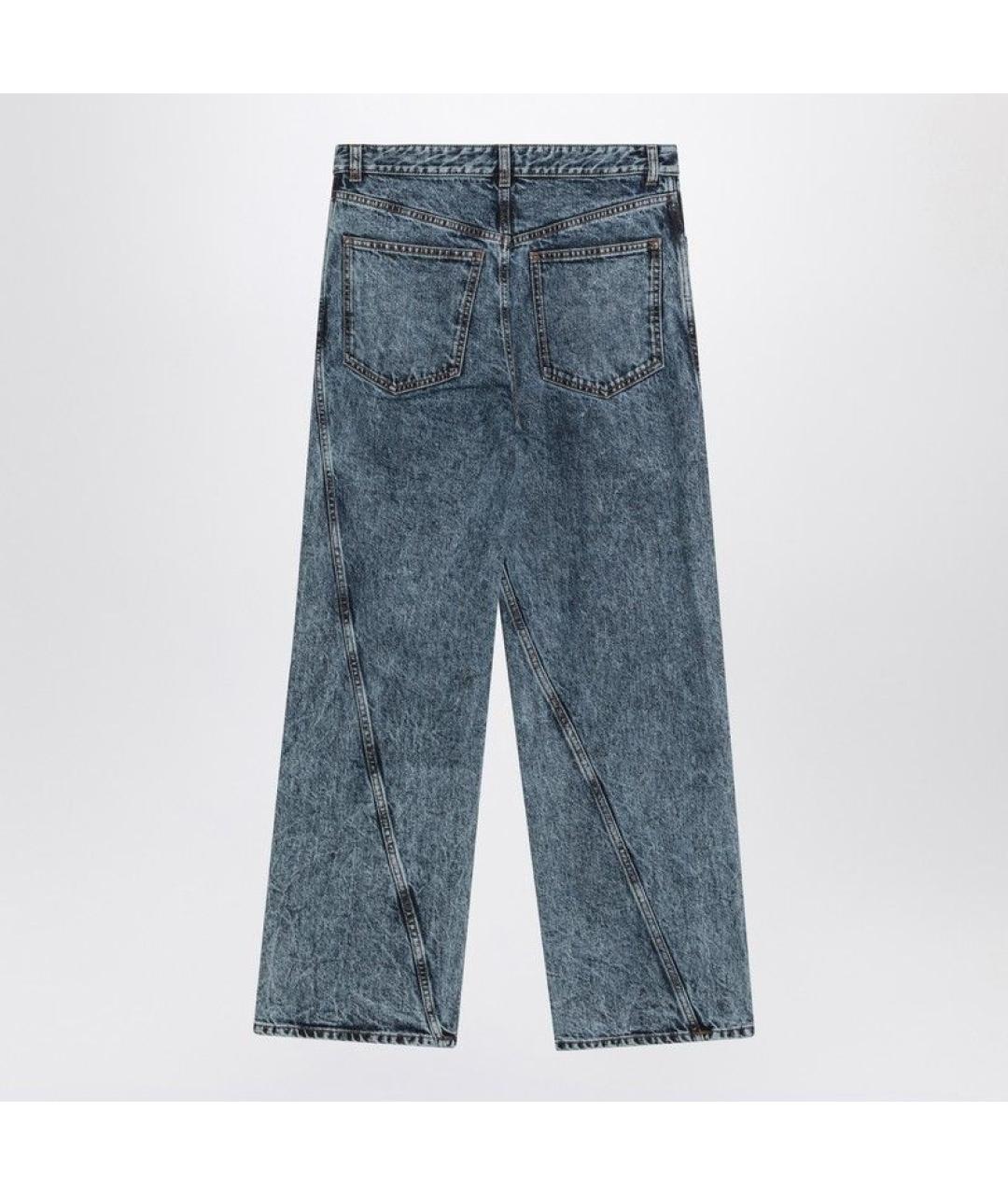 ALAIA Синие хлопковые прямые джинсы, фото 2