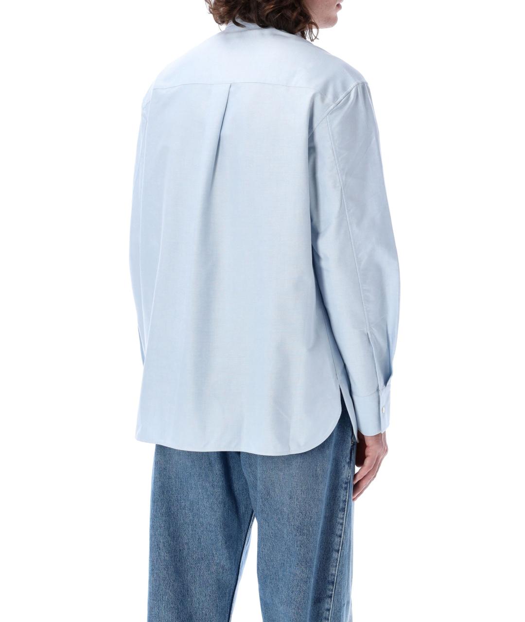 J.W.ANDERSON Голубая хлопковая кэжуал рубашка, фото 2
