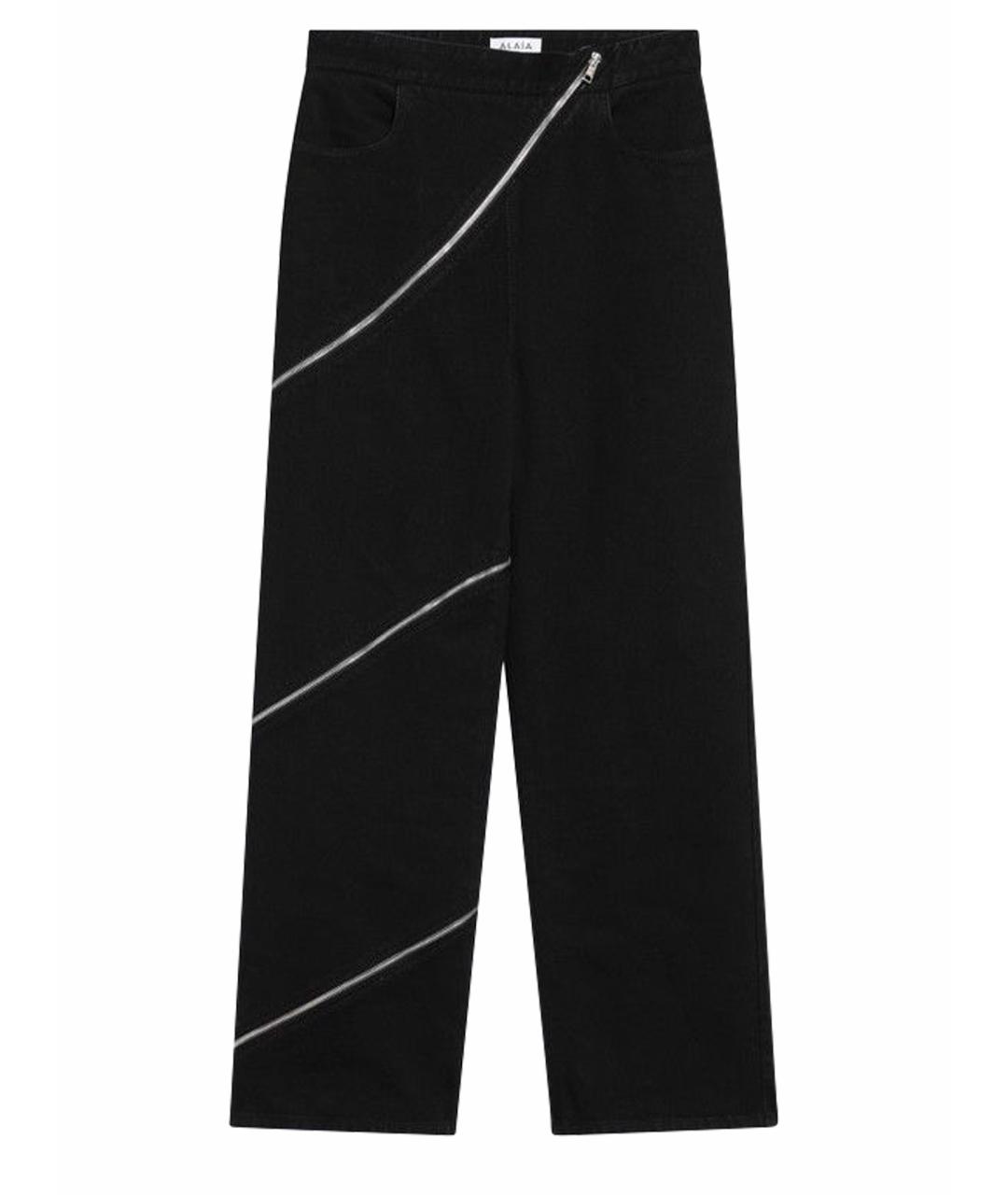 ALAIA Черные хлопковые прямые джинсы, фото 1