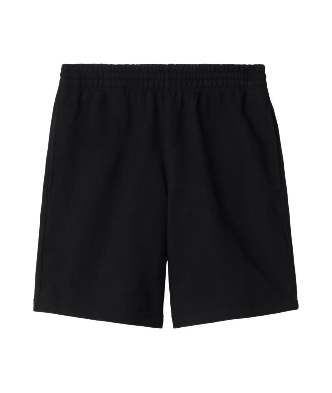 BURBERRY Черные хлопковые шорты, фото 1
