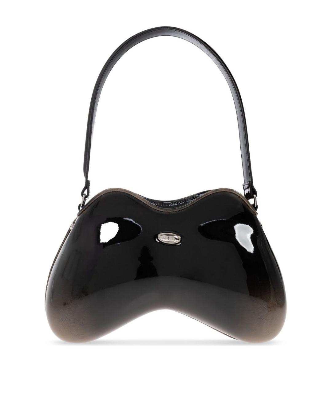 DIESEL Черная сумка через плечо из искусственной кожи, фото 1