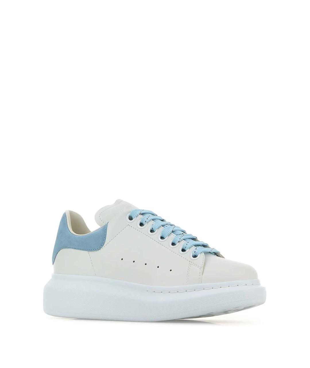 ALEXANDER MCQUEEN Белые кожаные кроссовки, фото 2