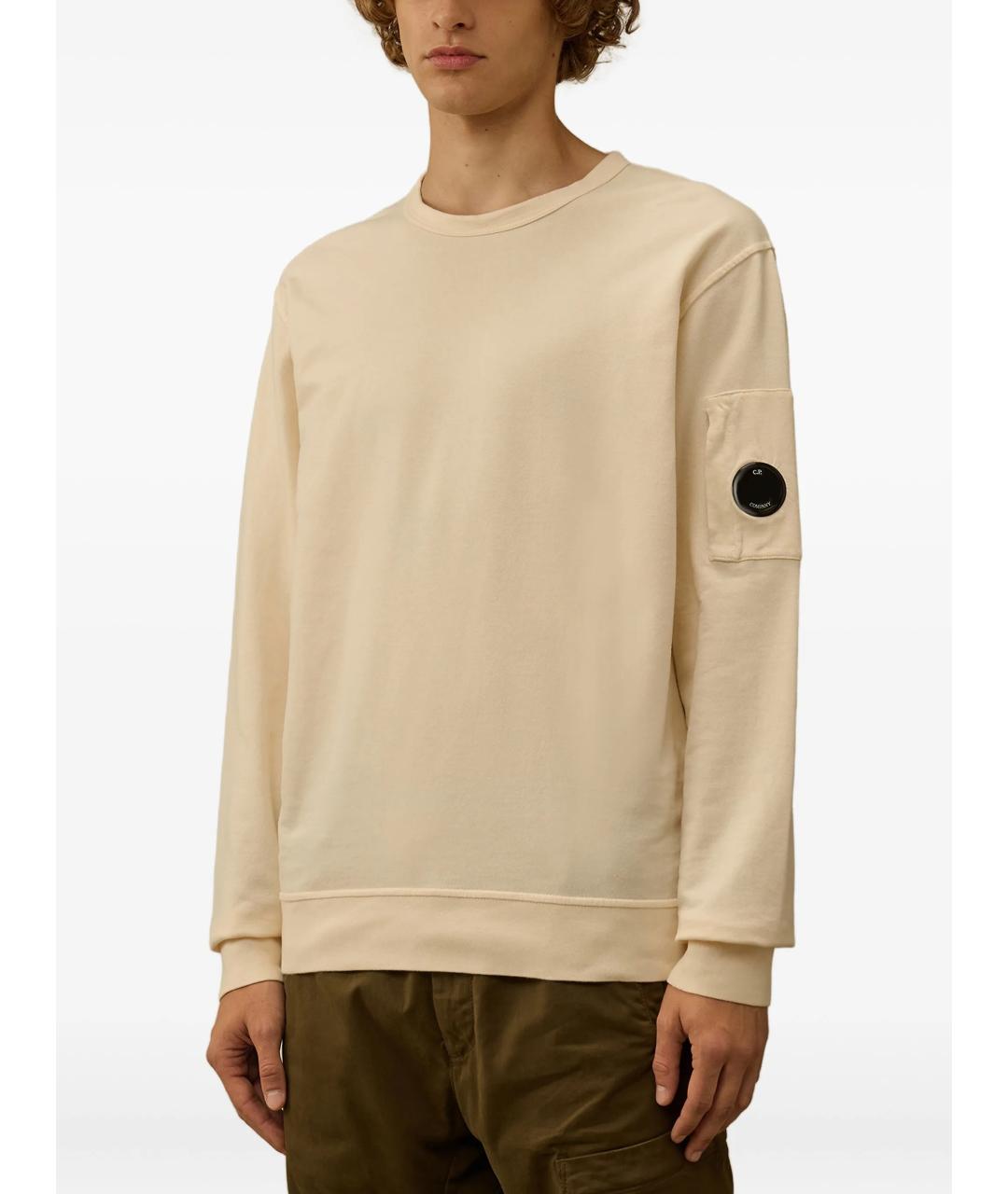 CP COMPANY Белый хлопковый джемпер / свитер, фото 3