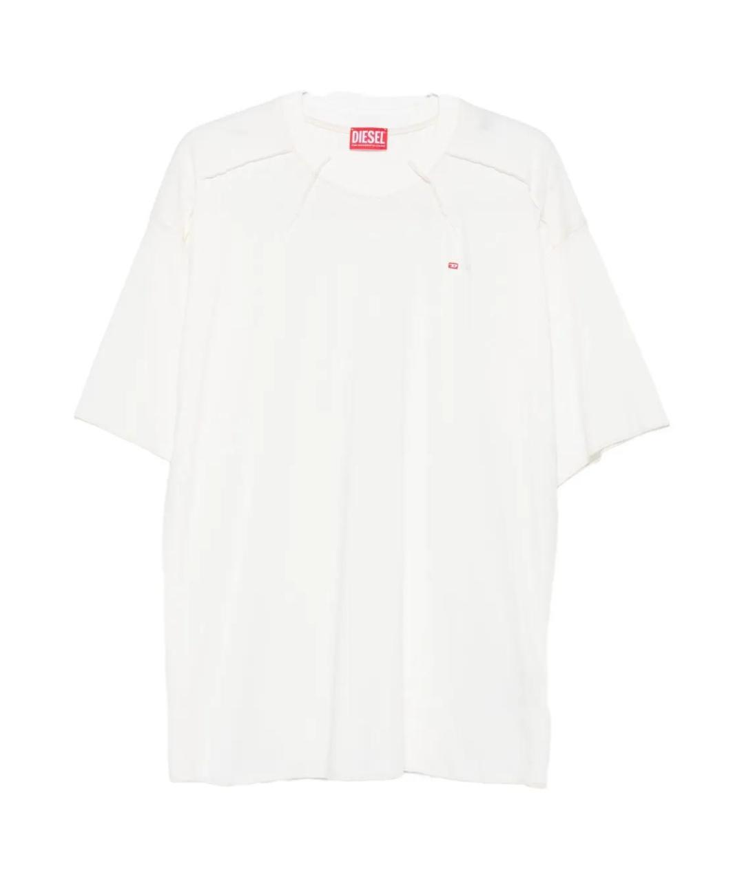 DIESEL Белая хлопковая футболка, фото 2