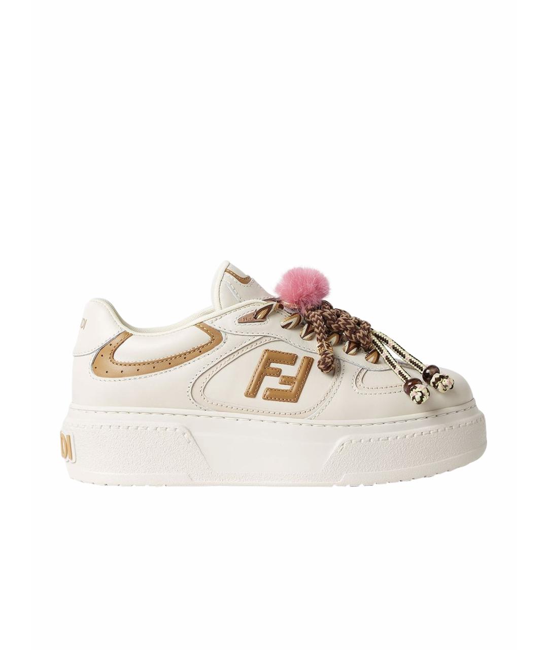 FENDI Мульти кожаные кеды, фото 1