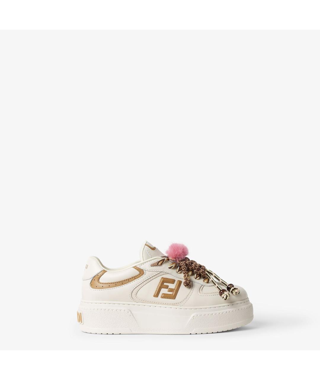 FENDI Мульти кожаные кеды, фото 6