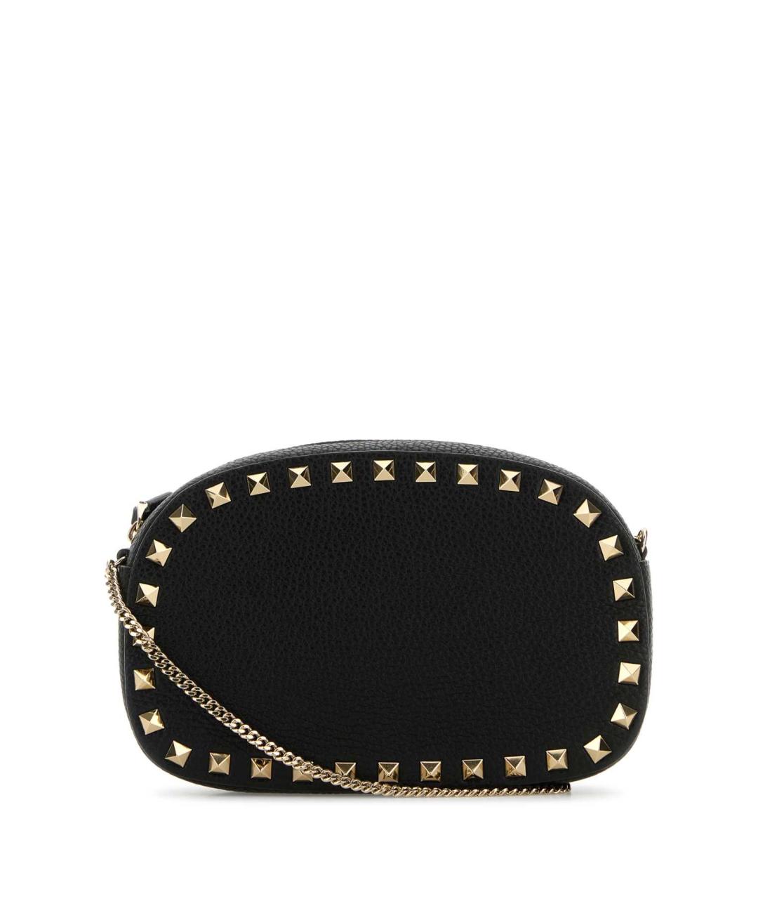 VALENTINO Черная кожаная сумка через плечо, фото 1