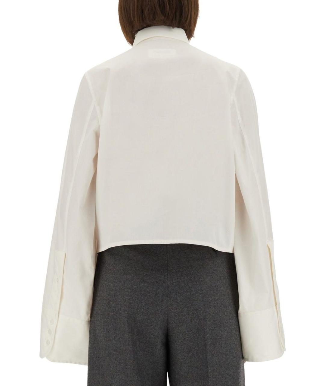 MM6 MAISON MARGIELA Белая хлопковая рубашка, фото 4