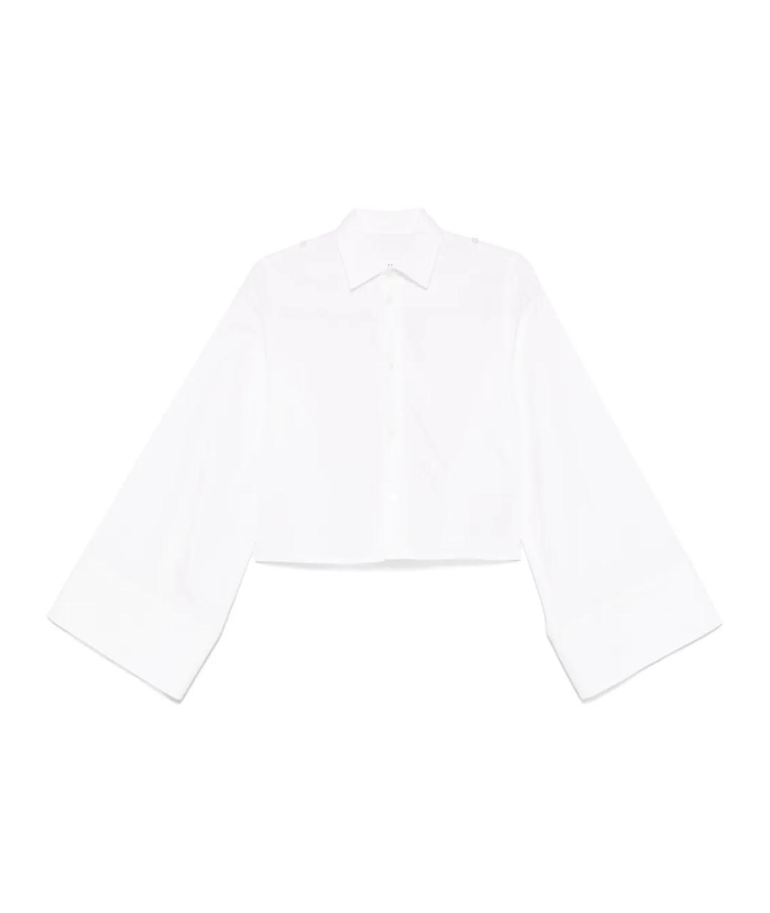 MM6 MAISON MARGIELA Белая хлопковая рубашка, фото 1