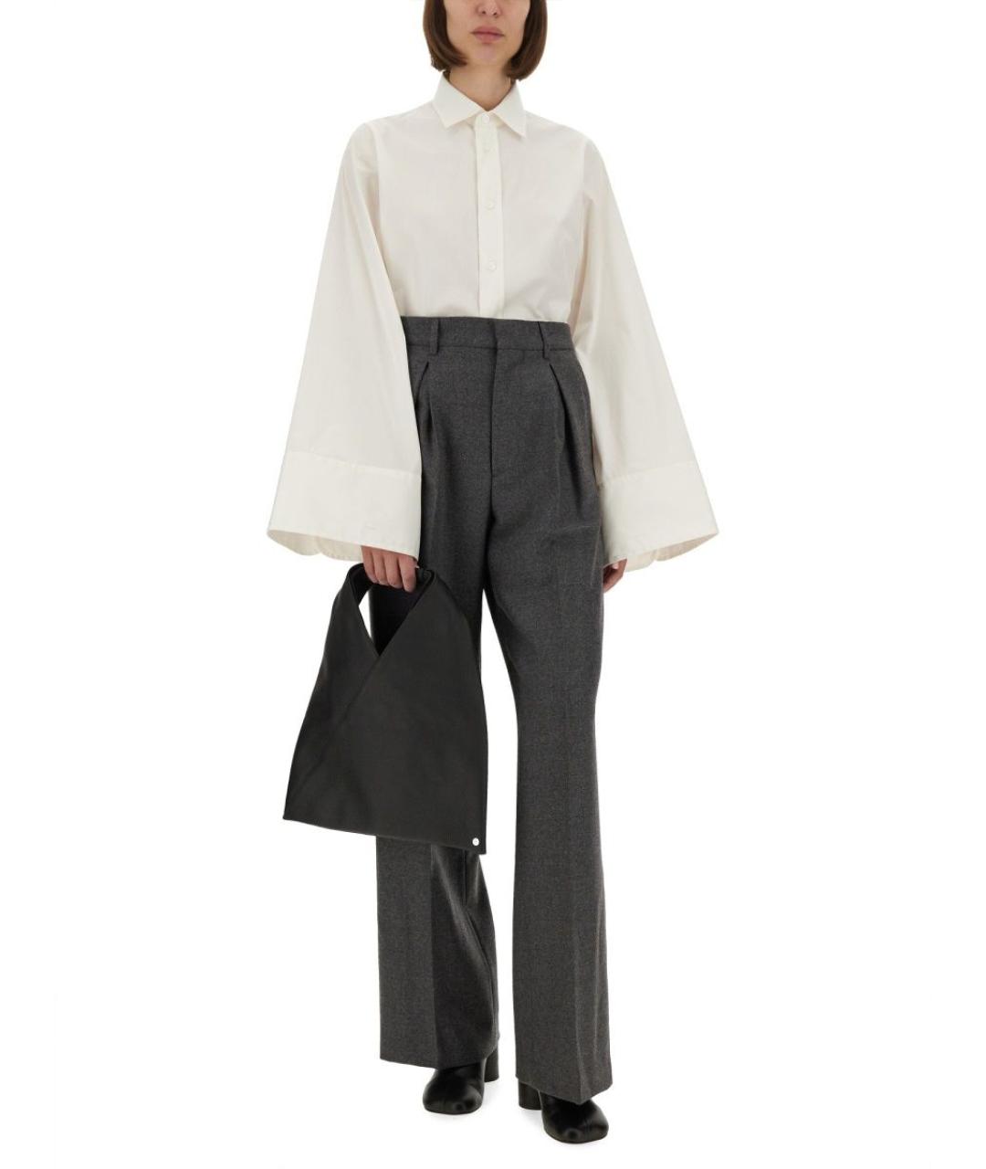 MM6 MAISON MARGIELA Белая хлопковая рубашка, фото 3