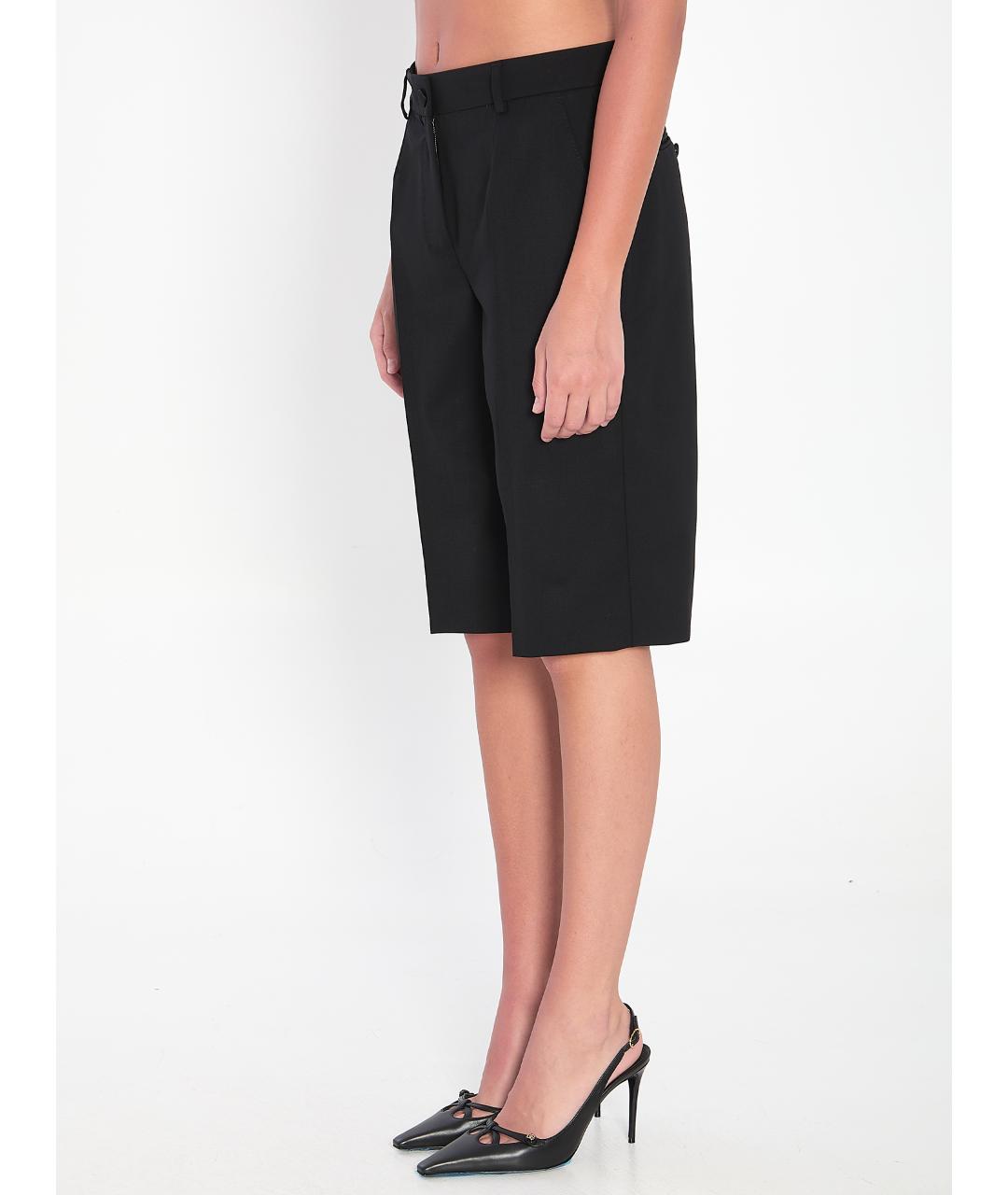 DOLCE&GABBANA Черные шерстяные шорты, фото 3