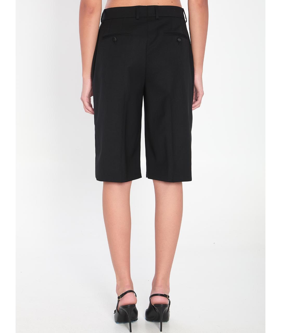 DOLCE&GABBANA Черные шерстяные шорты, фото 5