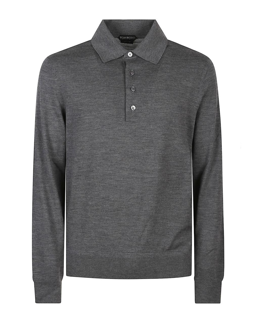 TOM FORD Серый шерстяной джемпер / свитер, фото 1
