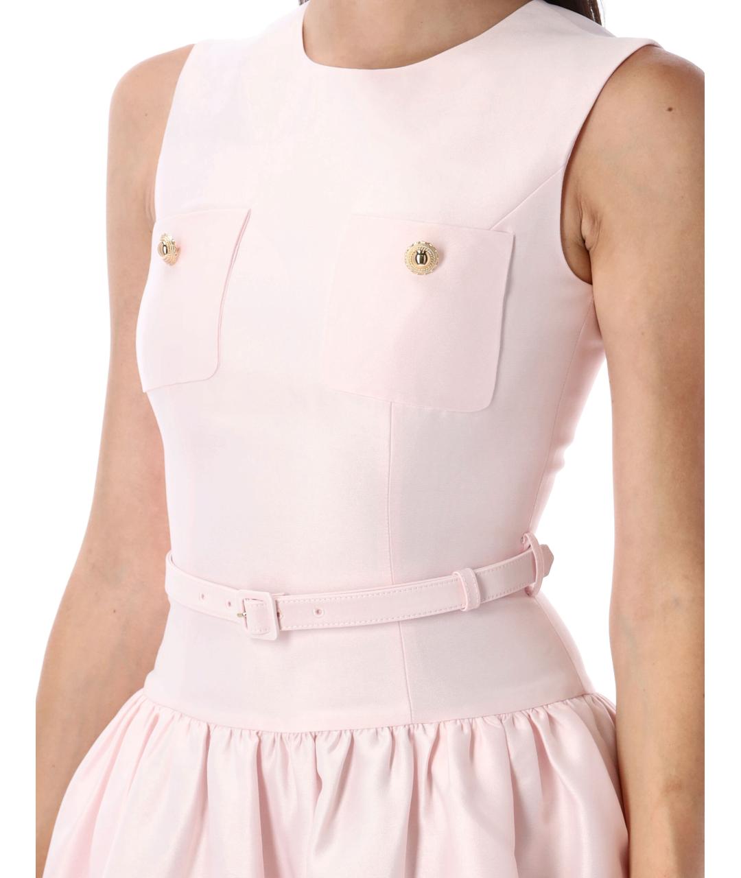 SELF-PORTRAIT Розовое полиэстеровое коктейльное платье, фото 4