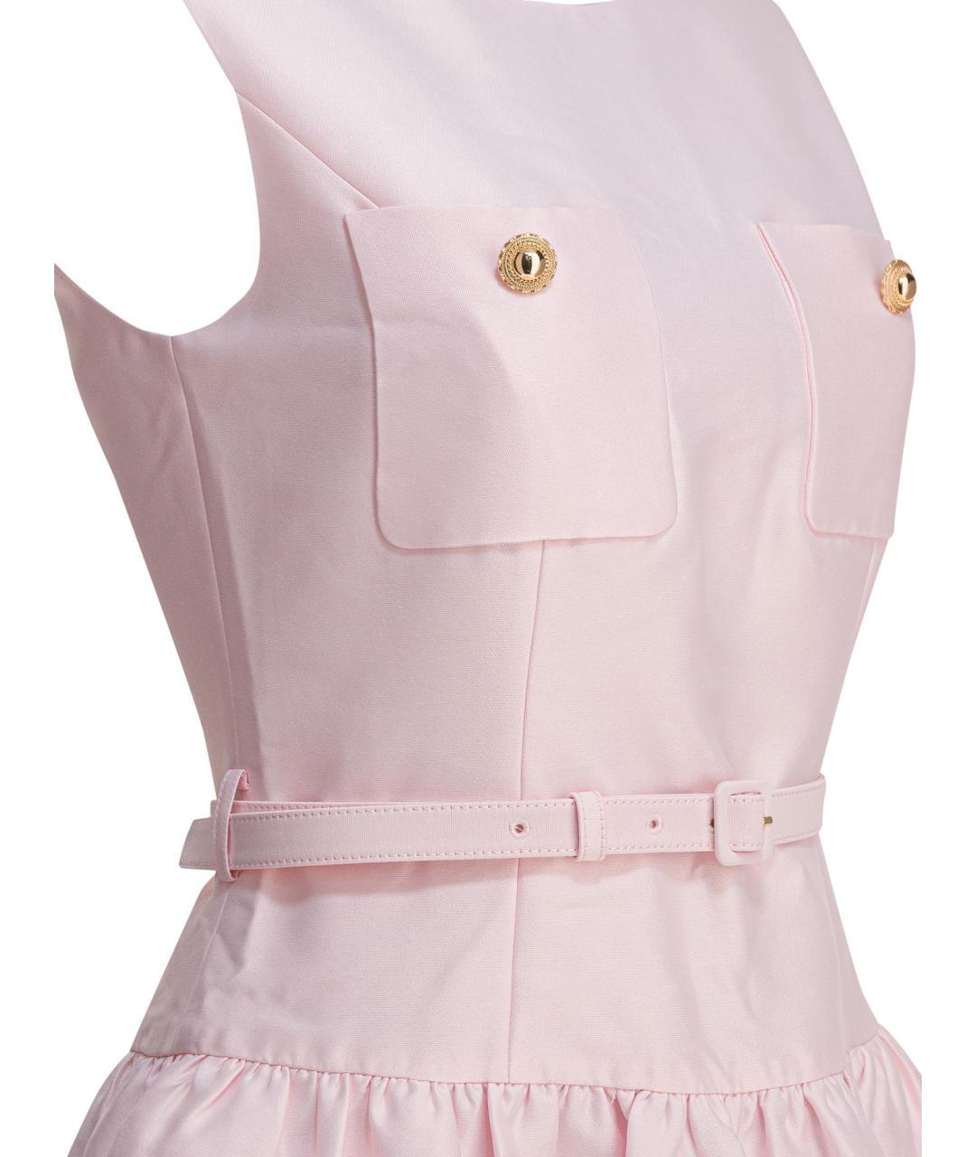 SELF-PORTRAIT Розовое полиэстеровое коктейльное платье, фото 5