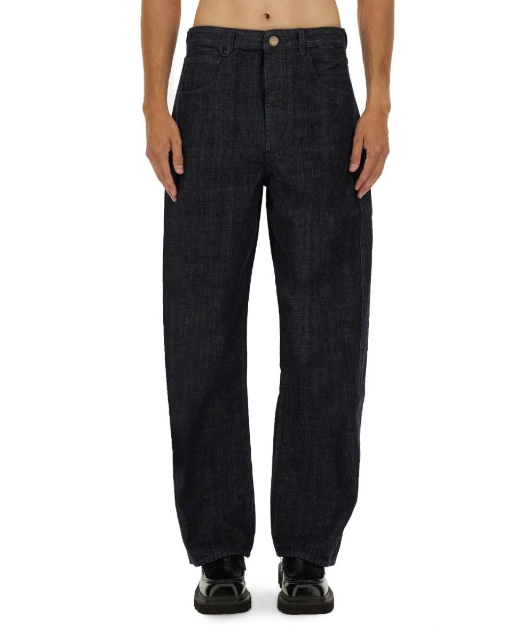 JACQUEMUS Синие полиэстеровые повседневные брюки, фото 5