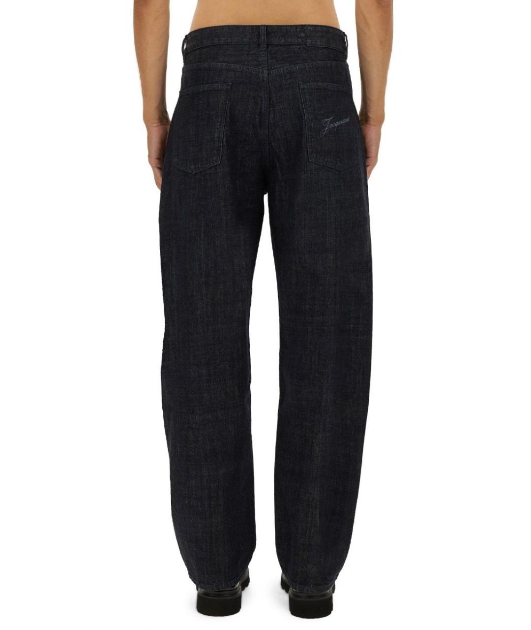 JACQUEMUS Синие полиэстеровые повседневные брюки, фото 3