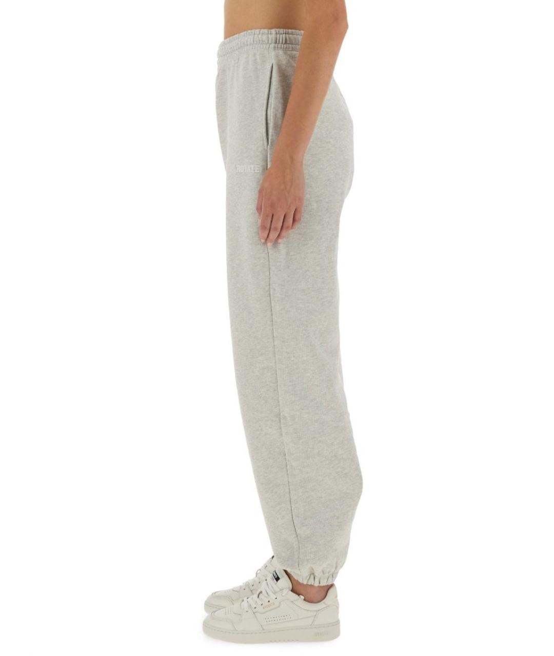 ROTATE Серые хлопковые спортивные брюки и шорты, фото 4