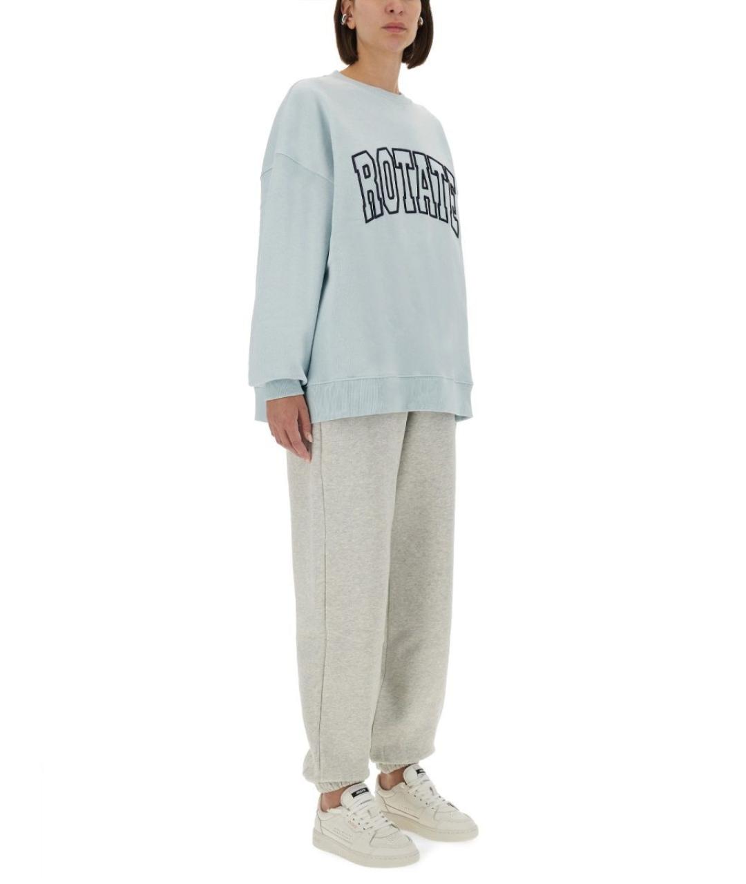 ROTATE Серые хлопковые спортивные брюки и шорты, фото 3