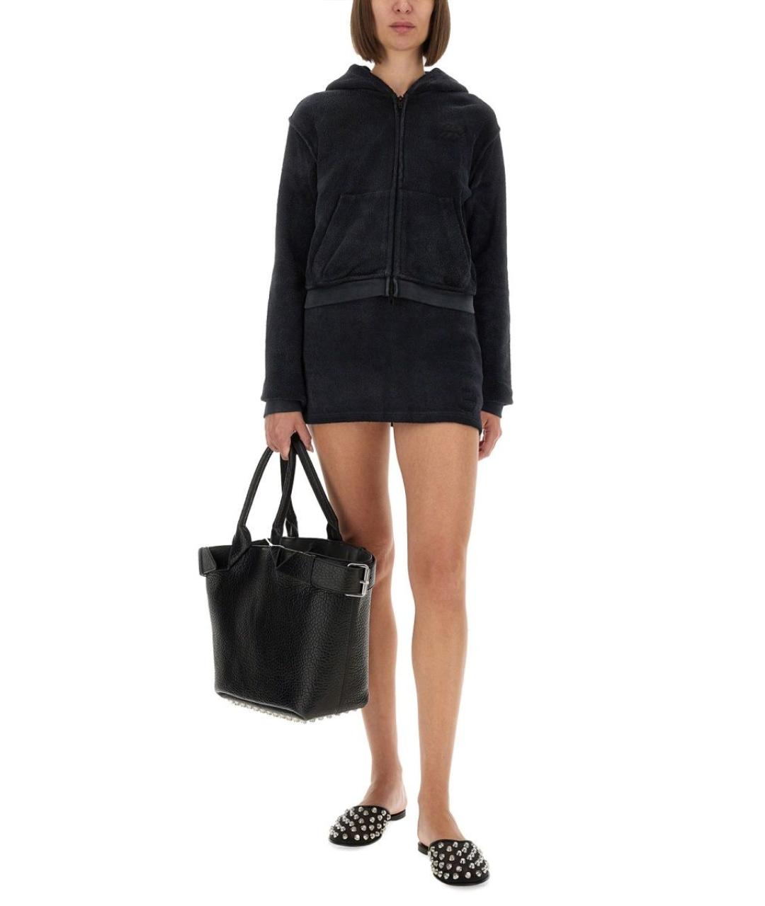 ALEXANDER WANG Черный хлопковый джемпер / свитер, фото 5